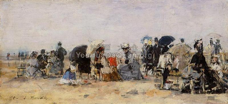 Beach Scene - 尤金·布丹